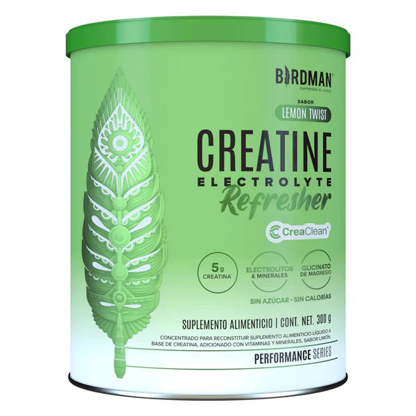 Birdman Creatine Refresher | Sabor Lemon Twist | Creatina Monohidratada con Electrolitos, Magnesio y Vitaminas | Sin Azúcar, Sin Calorías | Saborizantes y Endulzantes Naturales | 30 Porciones | 300g (Copia)