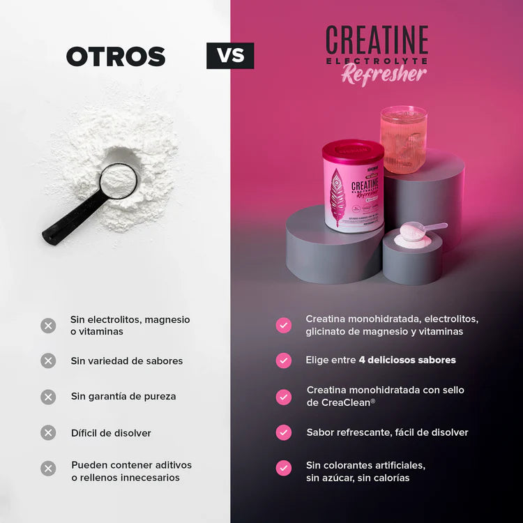 Birdman Creatine Refresher| Sabor Pink Lemonade | Creatina Monohidratada con Electrolitos, Magnesio y Vitaminas | Sin Azúcar, Sin Calorías | Saborizantes y Endulzantes Naturales | 30 Porciones | 300g