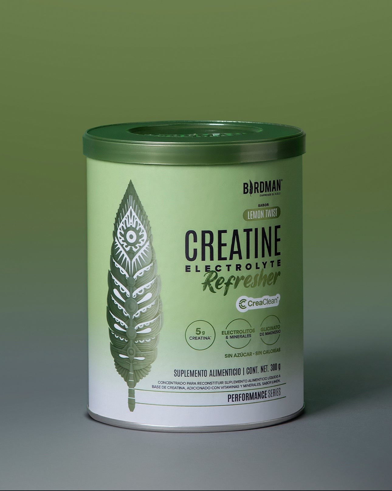 Birdman Creatine Refresher | Sabor Lemon Twist | Creatina Monohidratada con Electrolitos, Magnesio y Vitaminas | Sin Azúcar, Sin Calorías | Saborizantes y Endulzantes Naturales | 30 Porciones | 300g (Copia)