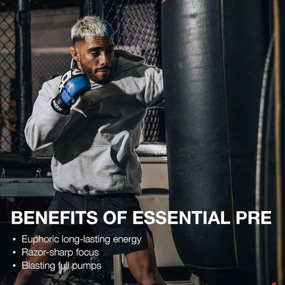 Raw cbum essential pre workout pre entrenamiento 30 servicios sabor blue raspberry